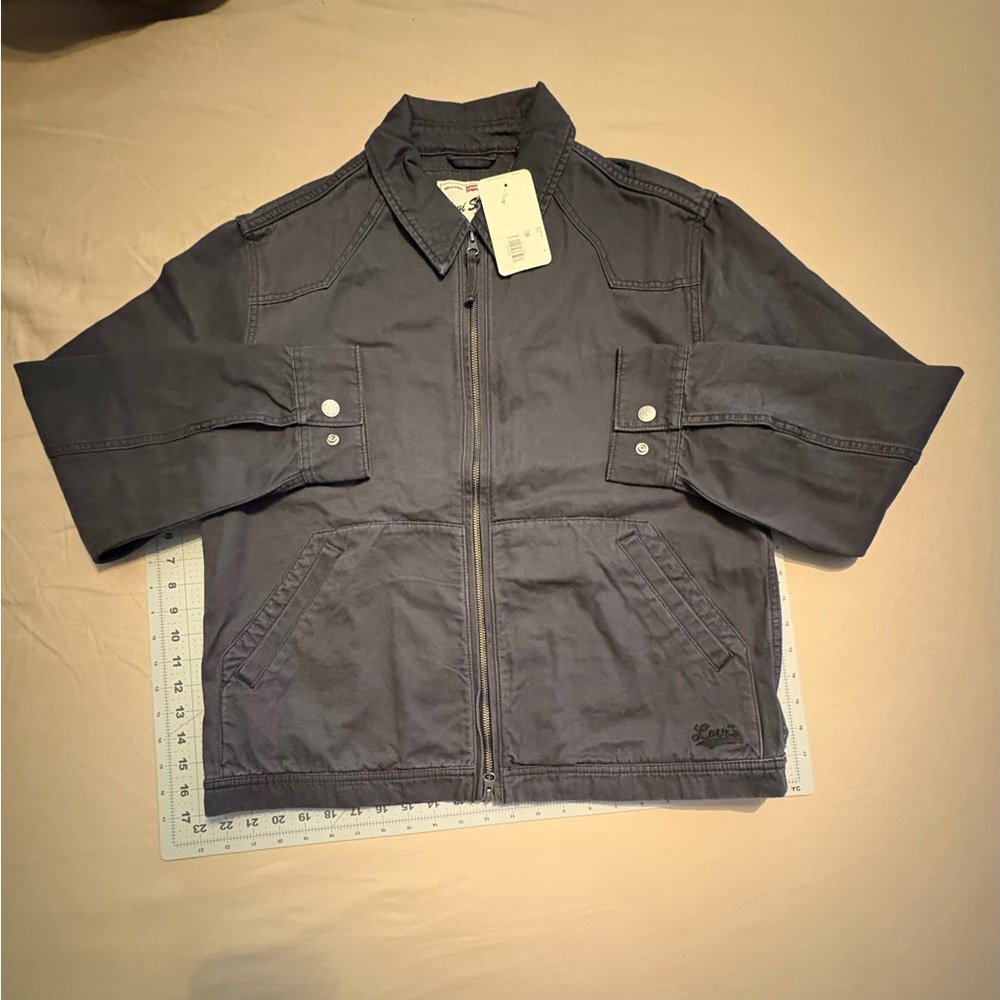Levi's Charcoal Zip-Up Polk Fall Jacket